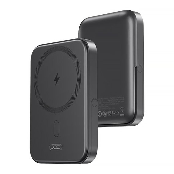 Повербанк XO PR242 PD20W Magnetic wireless 15W 5000 mAh Чорний (6920680857241), Колір: Чорний