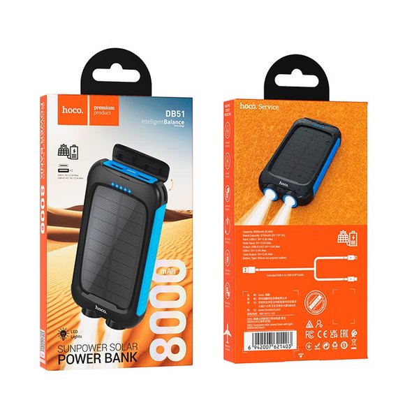 Повербанк HOCO Sunpower DB51 8000 mAh Black (6942007621403), изображение 6