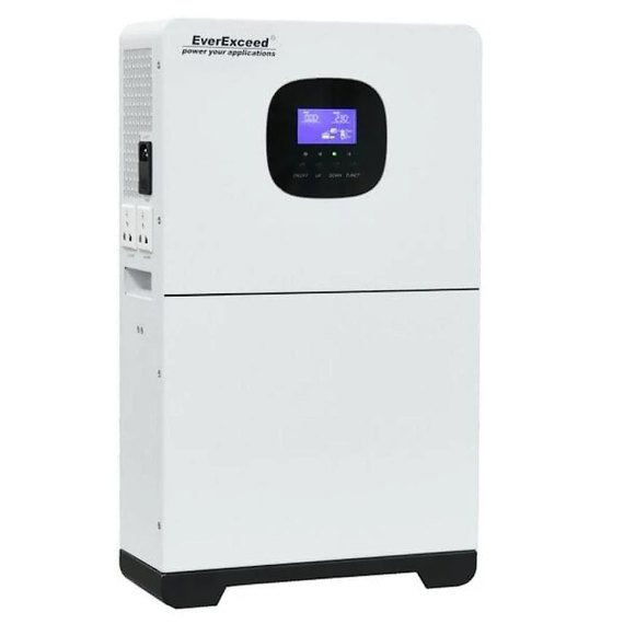 Система All-in-One EverExceed EG2K-5.1E Pro (инвертор 2.4кВт, АКБ LiFePO4 5.12kWh, 6000 циклов 80%DOD), изображение 2