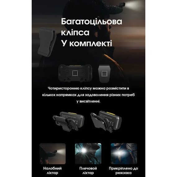 Налобный фонарь Nitecore NU27 белый (6-1557_white)