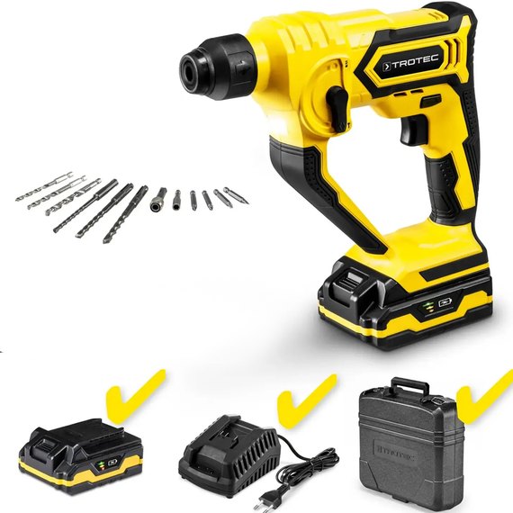 Аккумуляторный перфоратор Trotec PRDS 10-20V + кейс (4415000201), изображение 2