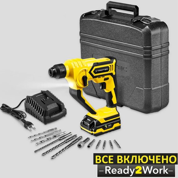 Аккумуляторный перфоратор Trotec PRDS 10-20V + кейс (4415000201), изображение 9
