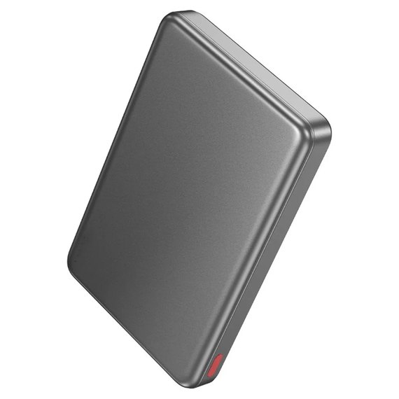 Повербанк HOCO Q26 Joy PD20W magnetic fast charging 5000 mAh Metallic Grey (6942007624039), Колір: Сірий, зображення 2