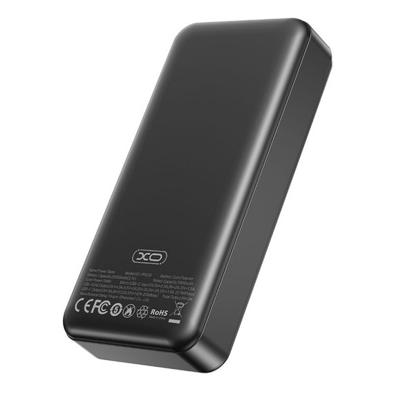 Повербанк XO PR239 PD20W/QC 22.5W digital display 20000 mAh Black (6920680855537), зображення 3