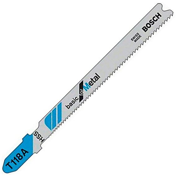 Пиляльне полотно по металу для лобзикових пил Bosch Basic for Metal T 118 A 2 шт/уп (2609256729)