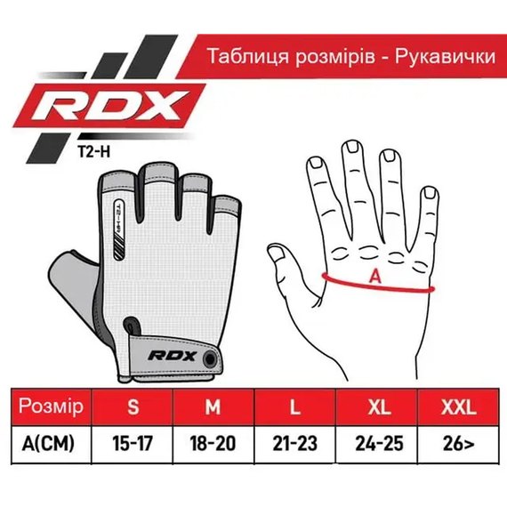 Рукавички для фітнесу RDX T2 Half Blue Plus M (WGA-T2HU-M+), Розмір: M, Колір: Чорний/Синій, зображення 6