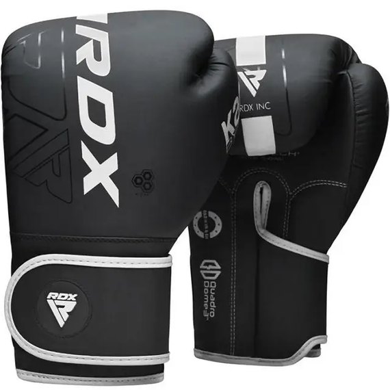 Боксерські рукавички RDX F6 Kara Matte White 6 унц (BGR-F6MW-6OZ)