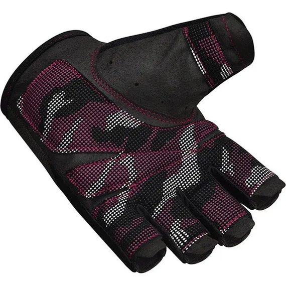 Перчатки для фитнеса RDX T2 Half Pink S (WGA-T2HP-S), Размер: S, Цвет: Чёрный/Розовый, изображение 2