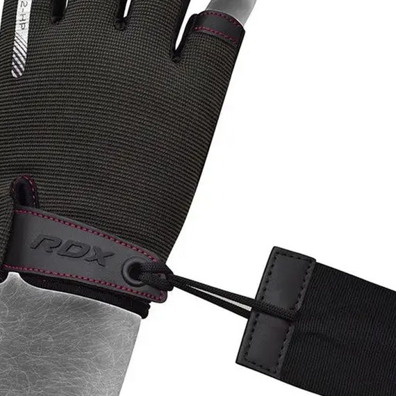 Перчатки для фитнеса RDX T2 Half Pink M (WGA-T2HP-M), Размер: M, Цвет: Чёрный/Розовый, изображение 6
