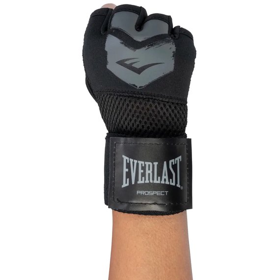 Бинты-перчатки Everlast Prospect Quick Wraps черный/серый L/XL (P00002986), Размер: L/XL, изображение 6