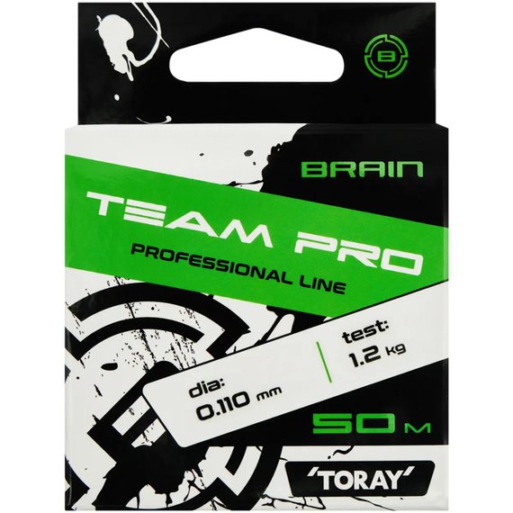 Леска Brain Team Pro 50m clear 0.110mm 1.2 kg (1858.26.82), Диаметр, мм: 0.110 мм, изображение 2