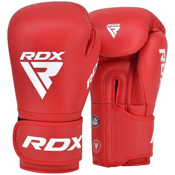 Боксерські рукавички RDX AS1 Red 12 унц (BGR-AS1R-12OZ), Вага: 12 унцій, Колір: Червоний
