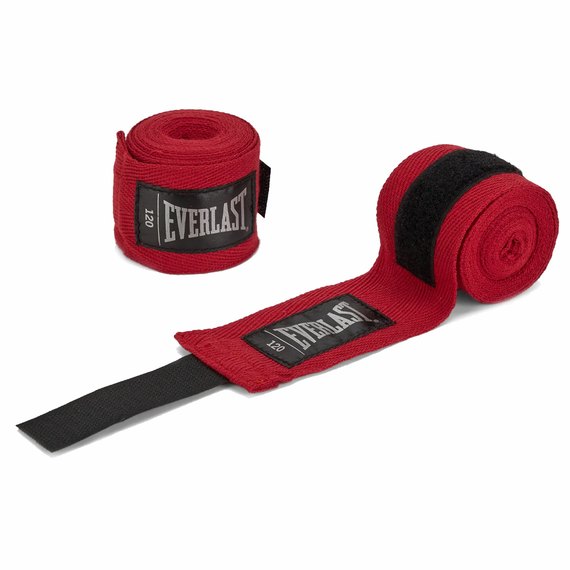 Бинты боксерские Everlast Core Hand Wraps 120 красный (P00003246), Цвет: Красный, изображение 2