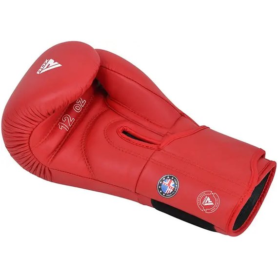 Боксерські рукавички RDX AS1 Red 12 унц (BGR-AS1R-12OZ), Вага: 12 унцій, Колір: Червоний, зображення 3