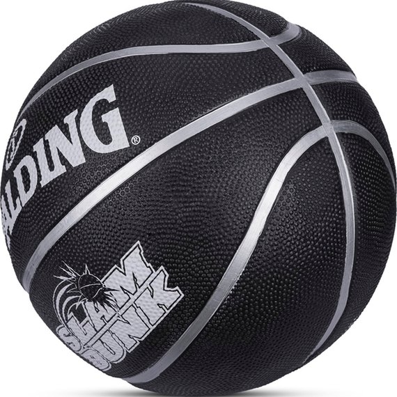 М'яч баскетбольний Spalding Slam Dunk чорний size 7 (84860Z), зображення 2