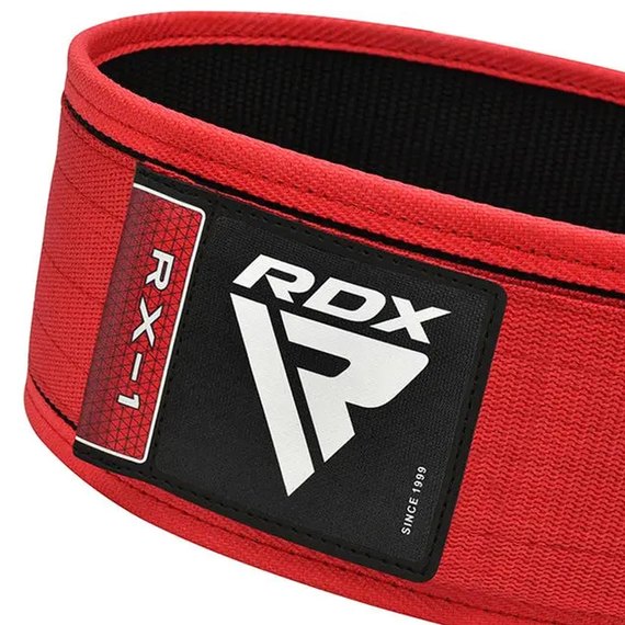 Пояс для тяжелой атлетики RDX RX1 Weight Lifting Belt Red XL (WBS-RX1R-XL), изображение 2