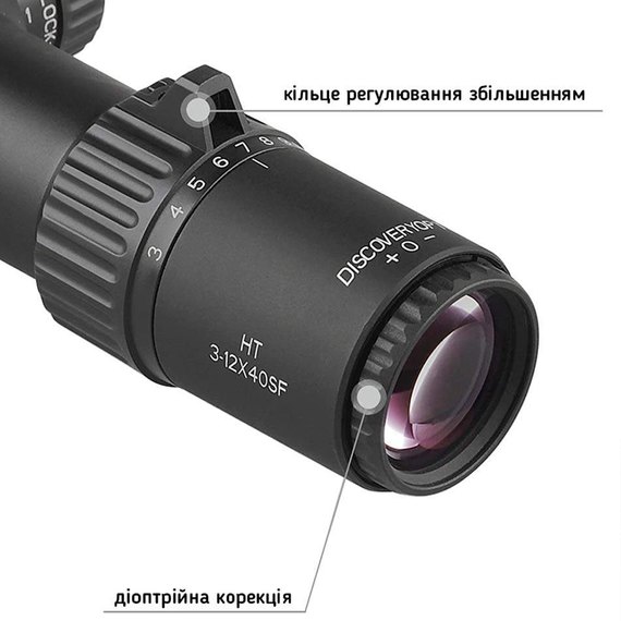 Оптический прицел Discovery Optics HT 3-12x40 SF FFP (30 мм, без подсветки) 221024, изображение 5