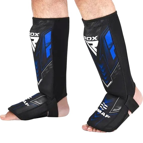 Защита голени и стопы RDX Neoprene Shin Instep IMMAF-1 Blue XL (SGN-IMF-1U-XL), Размер: XL, Цвет: Синий, изображение 4