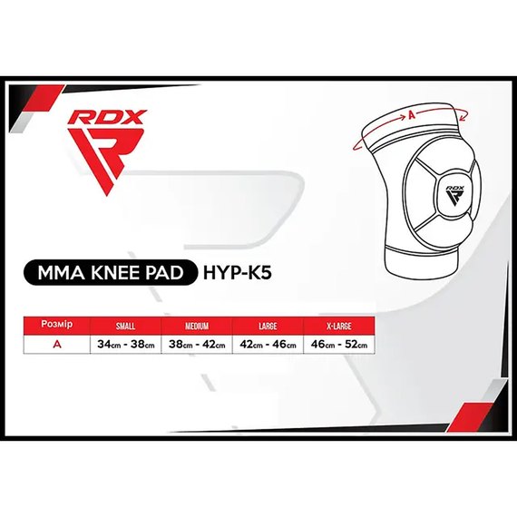 Наколенники спортивные RDX Hosiery Knee Foam K5 Black/Pink S (HYP-K5BP-S), Размер: S, Цвет: Чёрный/Розовый, изображение 6