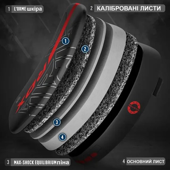 Пади для тайського боксу RDX ARM PAD F6 MATTE Golden (APR-F6MGL), зображення 7