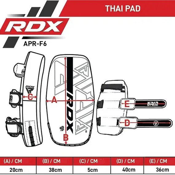 Пади для тайського боксу RDX ARM PAD F6 MATTE Golden (APR-F6MGL), зображення 8