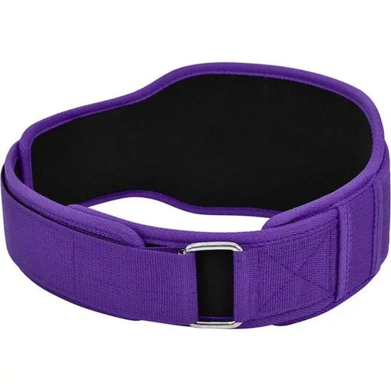 Пояс для тяжелой атлетики RDX RX5 Double Belt неопреновый Purple S (WBD-RX5PR-S), Размер: S, Цвет: Фиолетовый, изображение 2