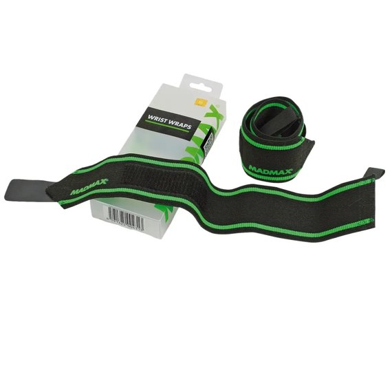 Бинты для запястья (кистевые бинты) MadMax MFA-298 Wrist Wraps 18" Black/Green (MFA-298-U), изображение 5