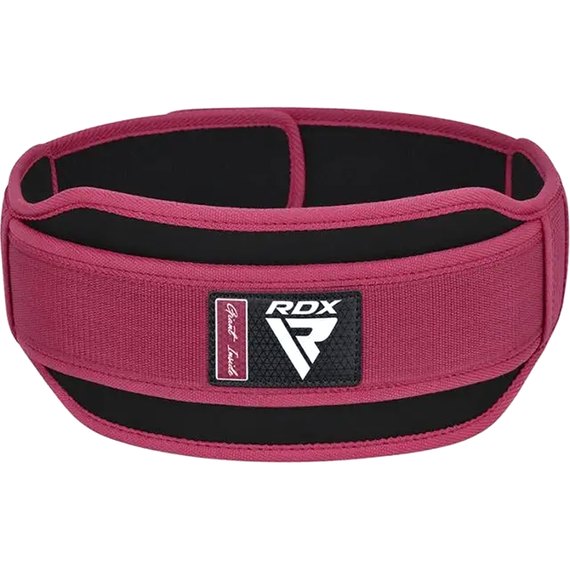 Пояс для тяжелой атлетики RDX RX5 Double Belt неопреновый Pink S (WBD-RX5P-S), Размер: S, Цвет: Розовый