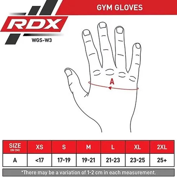 Перчатки для зала RDX W3 White with EVA Padding M (WGS-W3W-M+), Размер: M, Цвет: Белый, изображение 7
