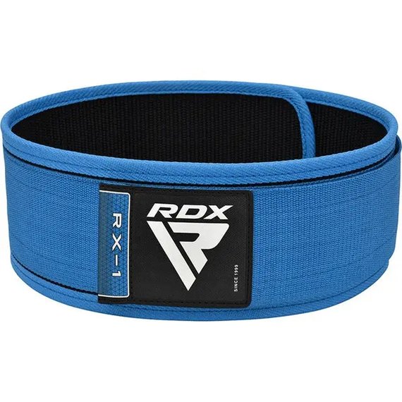 Пояс для тяжелой атлетики RDX RX1 Weight Lifting Belt Blue XL (WBS-RX1U-XL), изображение 2