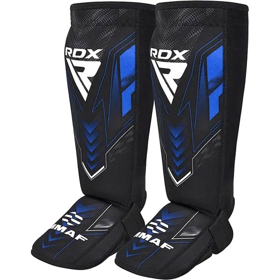 Защита голени и стопы RDX Neoprene Shin Instep IMMAF-1 Blue L (SGN-IMF-1U-L), Размер: L, Цвет: Синий