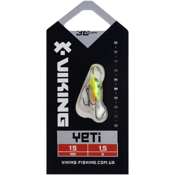 Балансир Viking Fishing Yeti Ice Jig 15mm 1.5g #05 Acid (1919.04.20), изображение 2