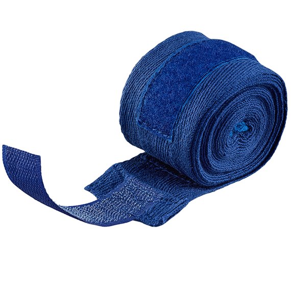 Бинты боксерские Green Hill Cotton 4,5 м синие (ВР-6235d), Цвет: Синий, Длина бинта: 4.5 м, изображение 3