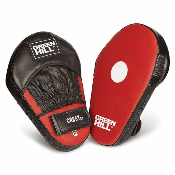 Лапы боксерские Green Hill Crest кожа FMS-5005