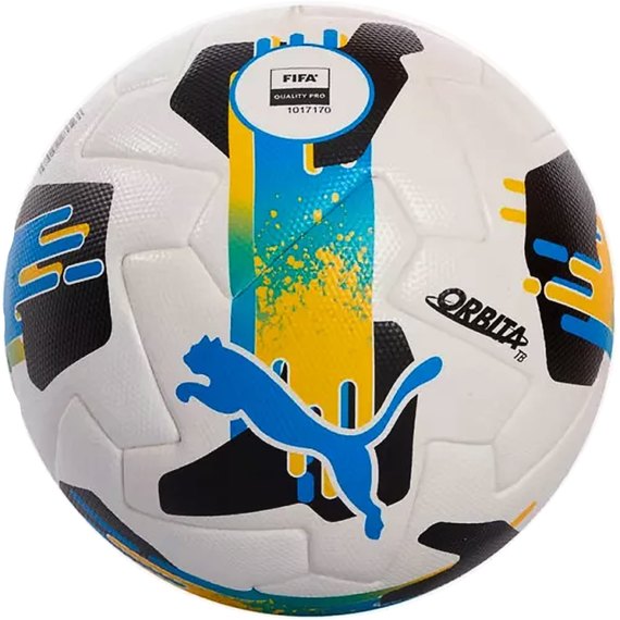 Мяч футбольный Puma Orbita UPL FIFA Quality Pro белый/черный/синий size 5 (084592-01), изображение 2