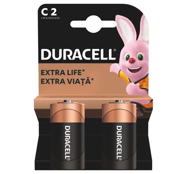 Батарейка Duracell C MN1400 KPN 1x2 шт (6409660)