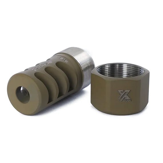 Дульне гальмо-компенсатор Xgun Muzzle кал. 30 (7.62 мм). Різьба 5/8″-24 coyote (3389.00.05), Колір: Койот, зображення 3