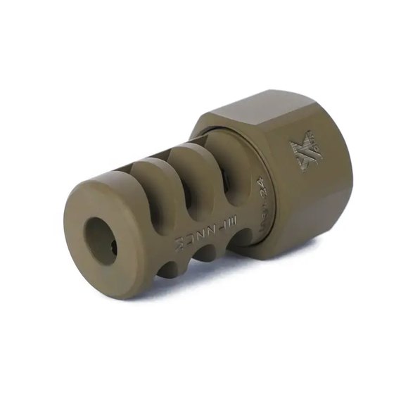 Дульне гальмо-компенсатор Xgun Muzzle кал. 30 (7.62 мм). Різьба 5/8″-24 coyote (3389.00.05), Колір: Койот