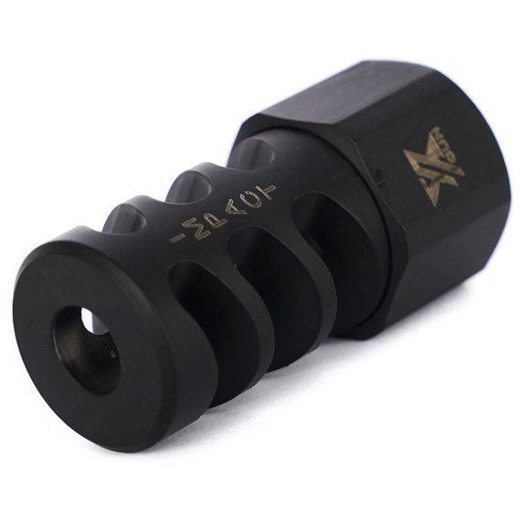 Дульный тормоз-компенсатор Xgun Impact кал. 30 (7.62 мм). Резьба М14х1 black (3389.00.10), Цвет: Чёрный