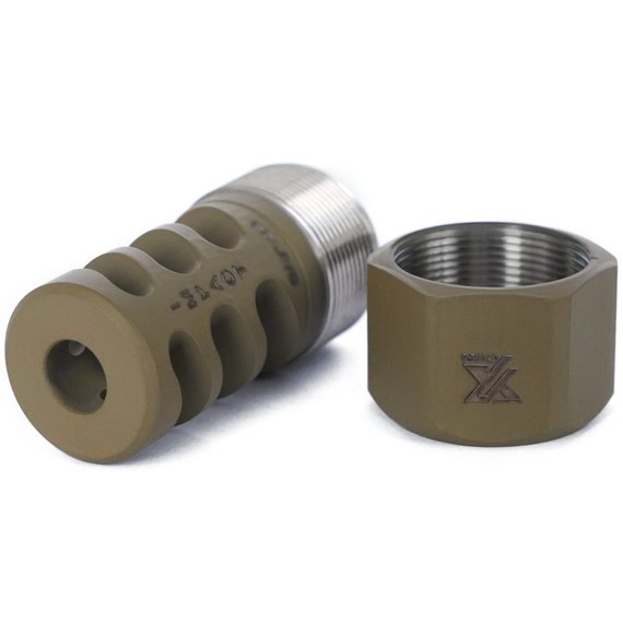 Дульный тормоз-компенсатор Xgun Impact кал. 5.45 мм. Резьба 1/5″-24 olive (3389.00.28), изображение 2