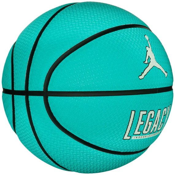Мяч баскетбольный Nike Jordan Legacy 2.0 8P Deflated Hyper Jade/Black/Barely Green/Black size 7 (J.100.8253.353.07), изображение 2