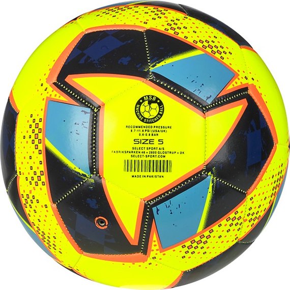 Мяч футбольный Select FB Classic v24 желтый/синий size 5 (099589-526), Размер: 5, Цвет: Желтый/Синий, изображение 2