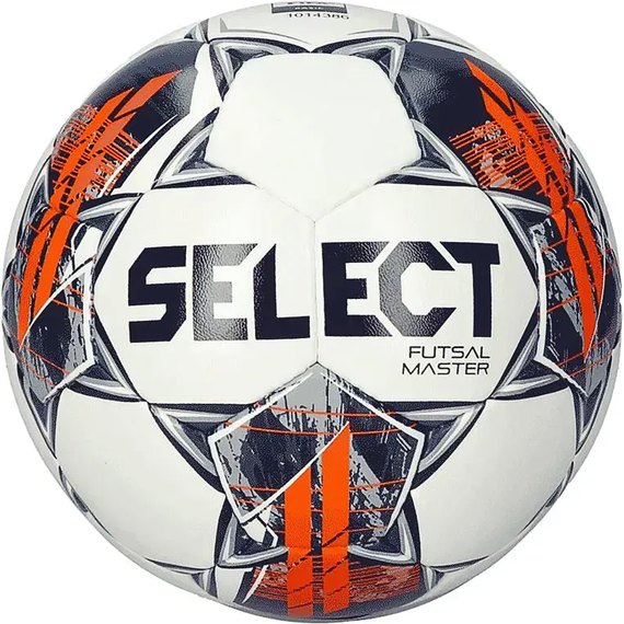 Мяч футзальный Select Futsal Master v22 белый/оранжевый size 4 (104346-358), Размер: 4, Цвет: Белый/Оранжевый