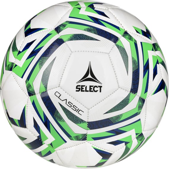 М'яч футбольний Select FB Classic v25 білий/зелений size 5 (099489-004), Розмір: 5, Колір: Білий/Зелений
