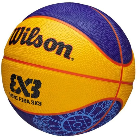 Мяч баскетбольный Wilson FIBA 3X3 Mini BSKT Paris 2024 size 3 (WZ3015101XB3), изображение 5