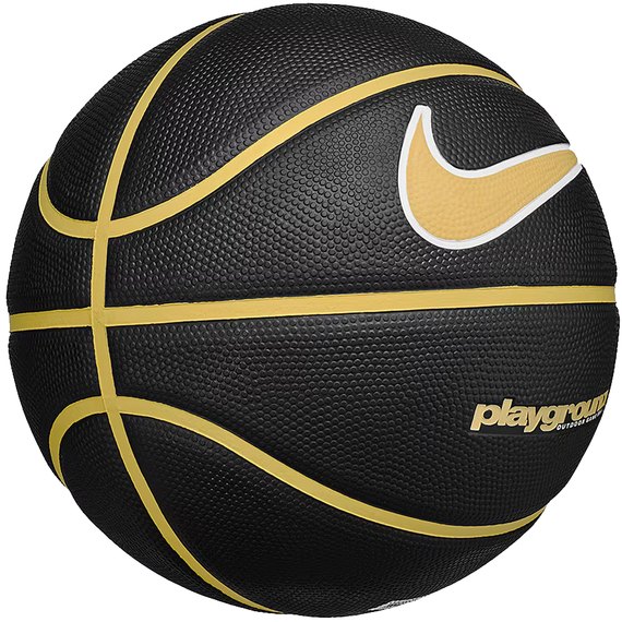 М'яч баскетбольний Nike Everyday PlayGround 8P Graphic Deflated Black/Infinite Gold/White size 7 (N.100.4371.015.07), зображення 2