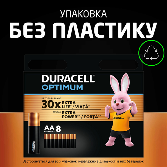 Батарейка Duracell Optimum АА 1x8 шт (6835425), изображение 4