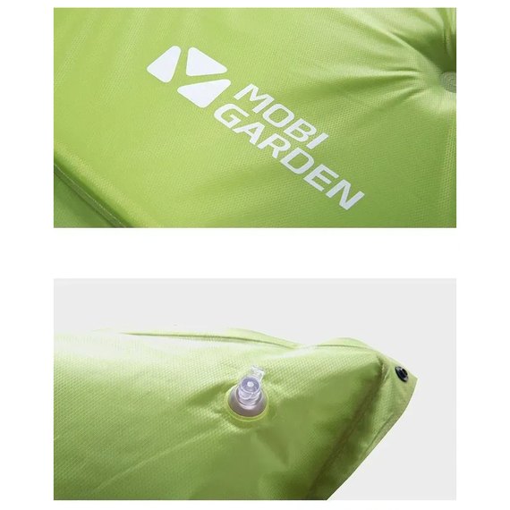 Килимок самонадувний подвійний Mobi Garden Aquarius 30 мм NX19663002 green (6928405325723), зображення 2