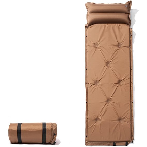 Килимок самонадувний з подушкою Mobi Garden Aquarius 60 мм NX19663003 brown (6926767316458), зображення 2