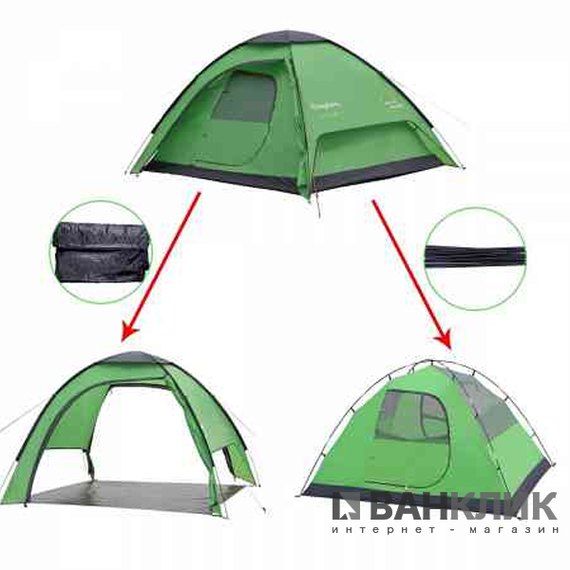 Палатка KingCamp TUSCANY 3 Green KT3039